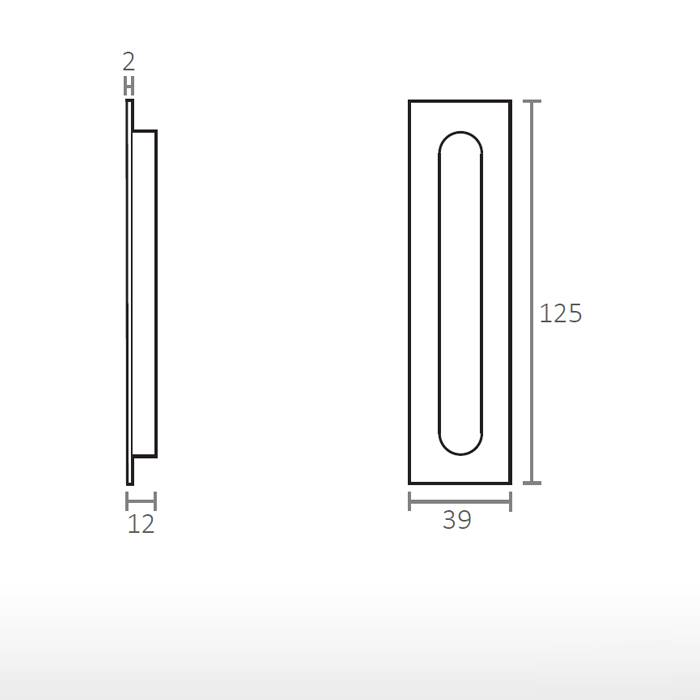 Concha retangular - 4053