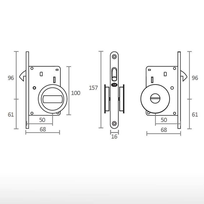 Kit for sliding door - 20.937