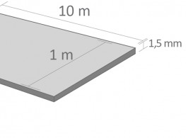 Tela de isolamento acústico LVT F 1,5 mm 10 m2